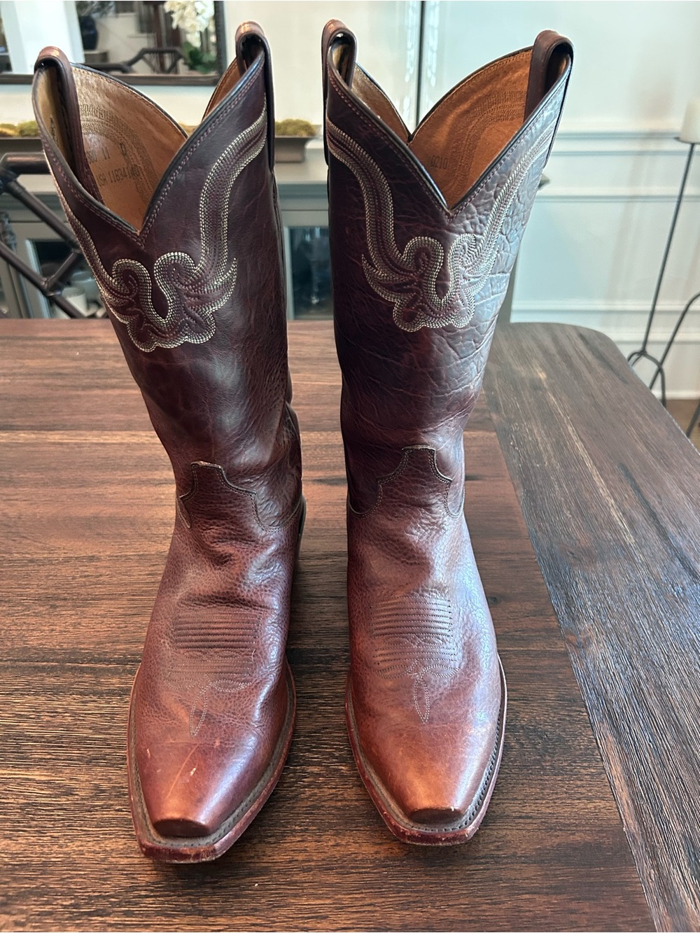Men's Tony Lama Leather Western Cowboy Boots